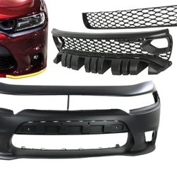 Front Bumper and Grilles For Dodge Charger  BRAND NEW 2015 to 2022     