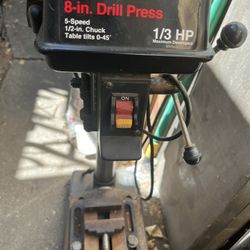 Craftsman 8 inch benchtop drill press 1/3 hp