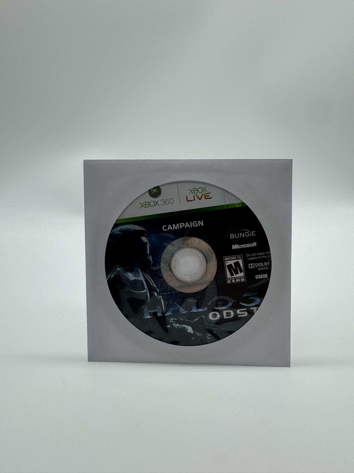 Halo 3: ODST Campaign (Xbox 360, 2009) Disc Only