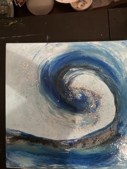 Large wave wall Art
