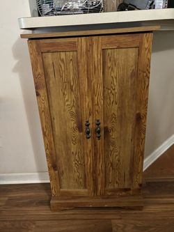 Rustic Wood Storage Cabinet – 2 Door