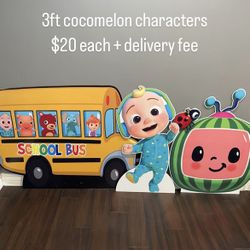 Cocomelon wood cutout characters 
