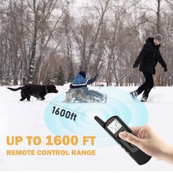 Dog Training Collar,Dog Shock Collar with Remote 1600FT Control Range,Secure & Adjustable E-Collar for Large, Medium, Small Dogs