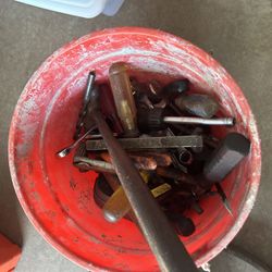 Bucket Of Hand Tools 