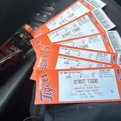 6 Detroit Tiger Tickets|Aug 31