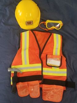 Construction Worker Kid's Halloween Costume