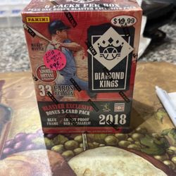 🔥 Great Price ! 2018 Panini Diamond Kings Baseball EXCLUSIVE Factory Sealed Blaster Box.ohtani Rookie Card only $96