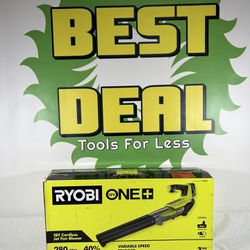 Brand New Ryobi 18V Cordless Blower Kit With 4ah Battery And Charger