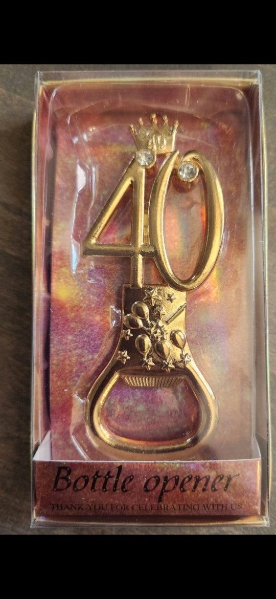 6 Birthday Bottle Openers 40th
