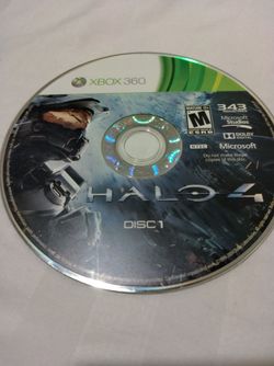 Xbox 360 Halo 4 disc 1 video game gaming FREE?