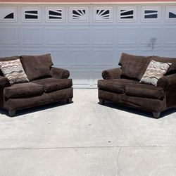 Cozy Brown Couch Set- FREE DELIVERY AVAILABLE in El Paso!🛋️🛻