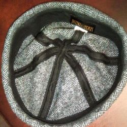 Men's New York Co. Wool Herringbone Cuff Cap Sz L