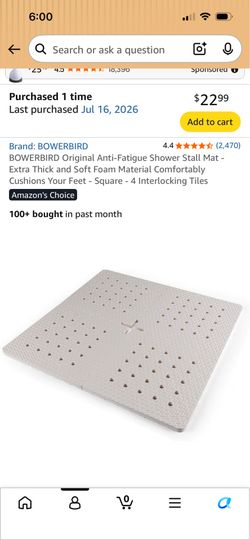 Shower Mat New