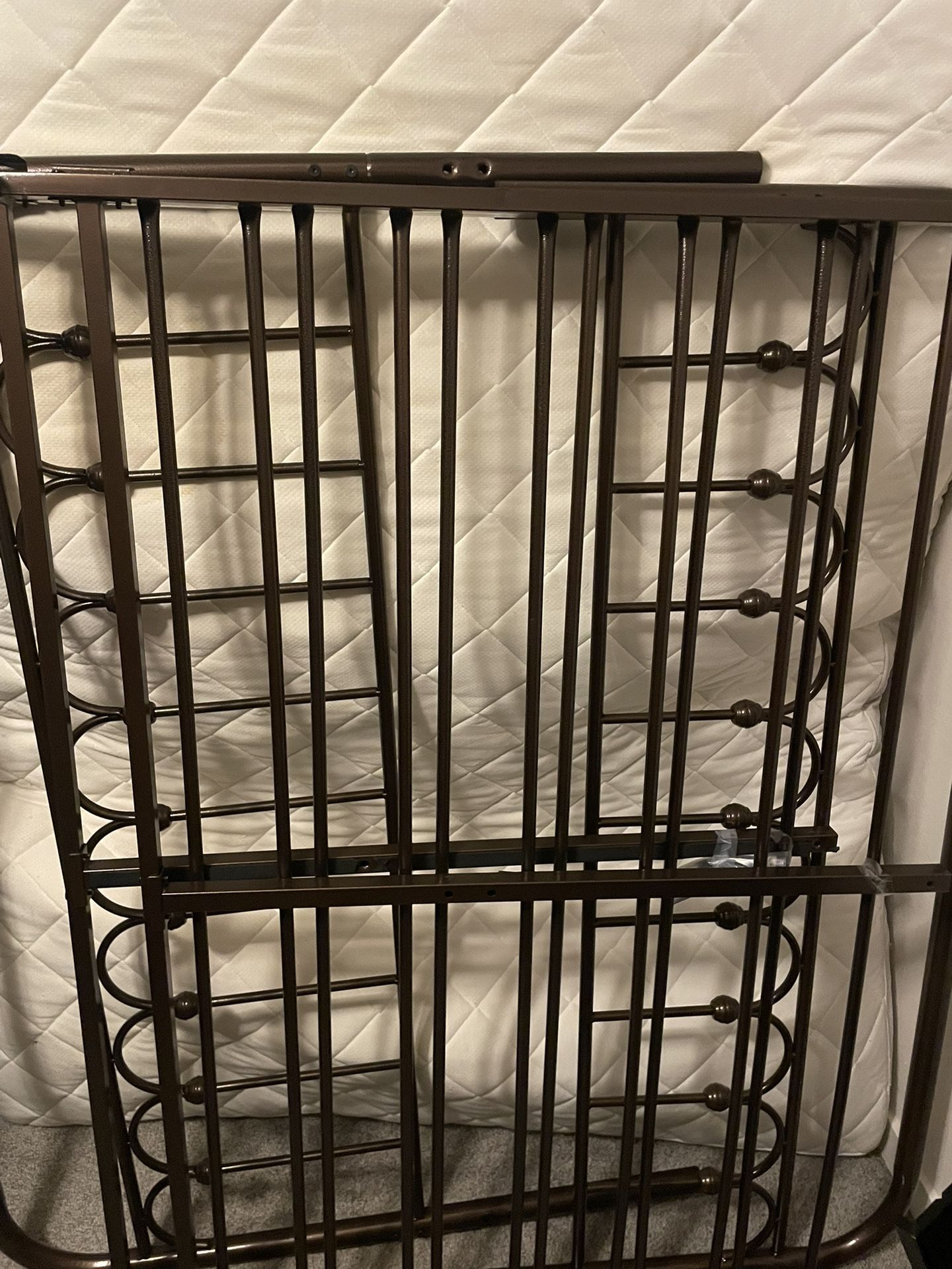 Queen Bedframe, Matress, and Boxspring