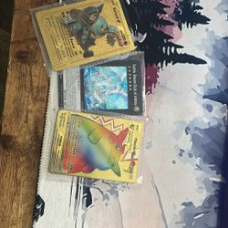 Metal Foul Pikachu Max,holurk V Gold Foil,chasms Dragon Ruler Of Auroras 