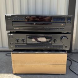 Sony Receiver In Five Disk Cd Changer