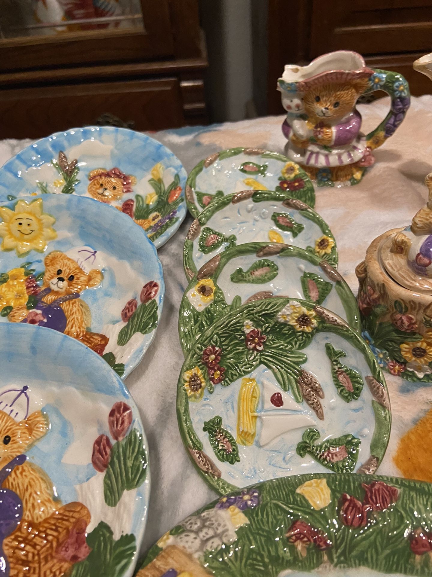 Tea pot set bears