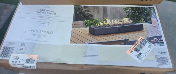 Threshold Outdoor Gas Tabletop Fire Pit