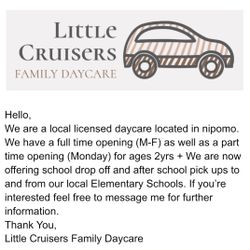 Daycare Opening 