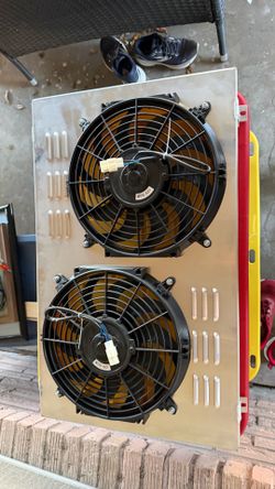Dual electric fans