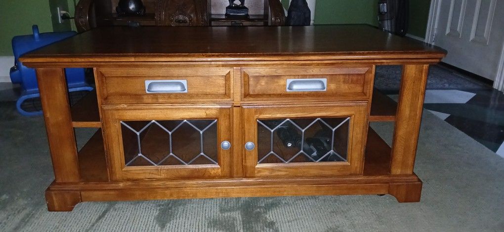 Elevating Wood Coffee Table