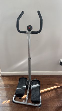 Sunny Health & Fitness Mini Twister Stair Stepper, Climber Step Machine Handbars