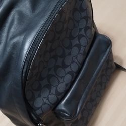 Coach Monogram Leather Backpack