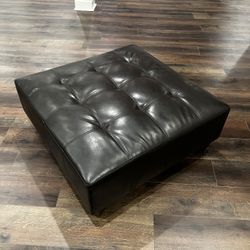Leather Coffee Table And Ottoman