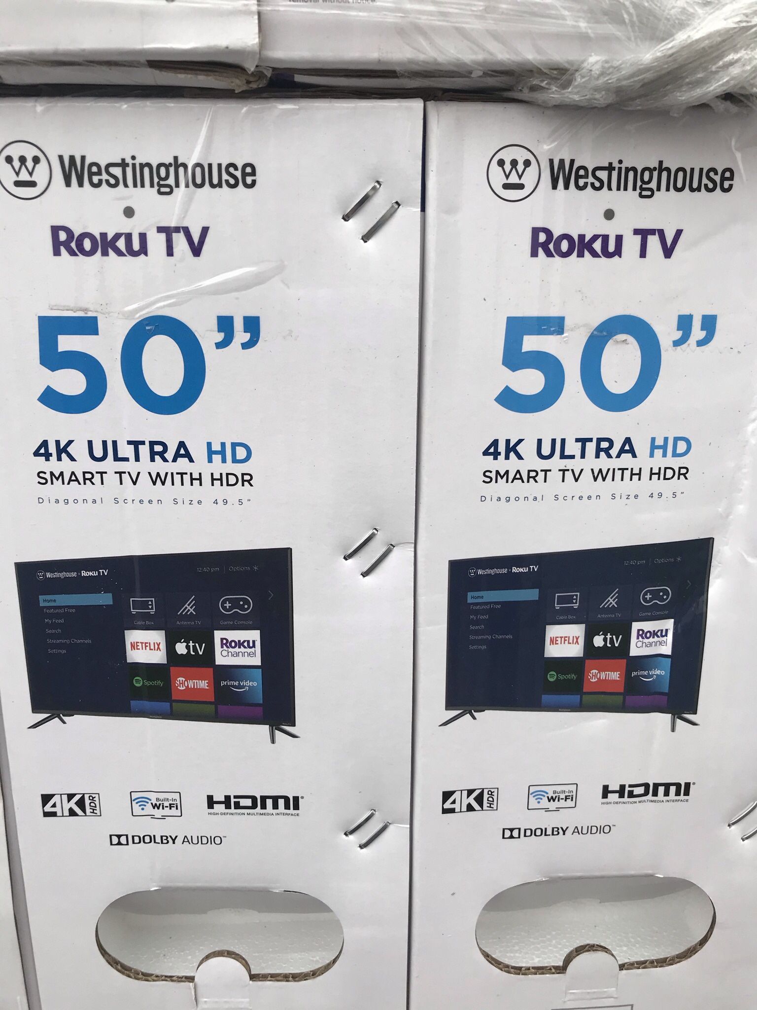 50” inch Westinghouse Roku UHDTV 4K