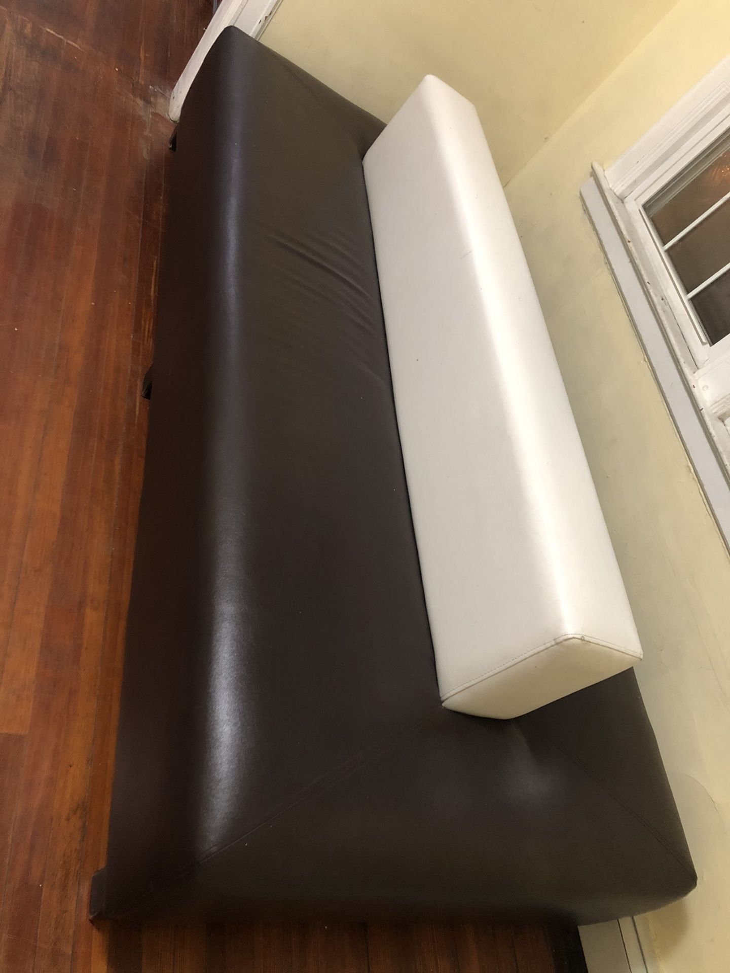 Large leather sofa