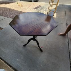 antique octagon table