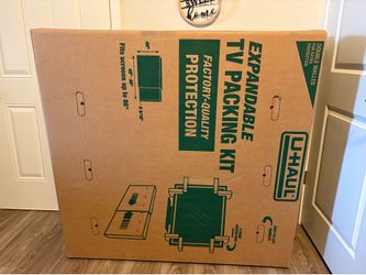 📦 U-Haul Expandable TV Moving Box Kit – Fits 48” to 86” TVs