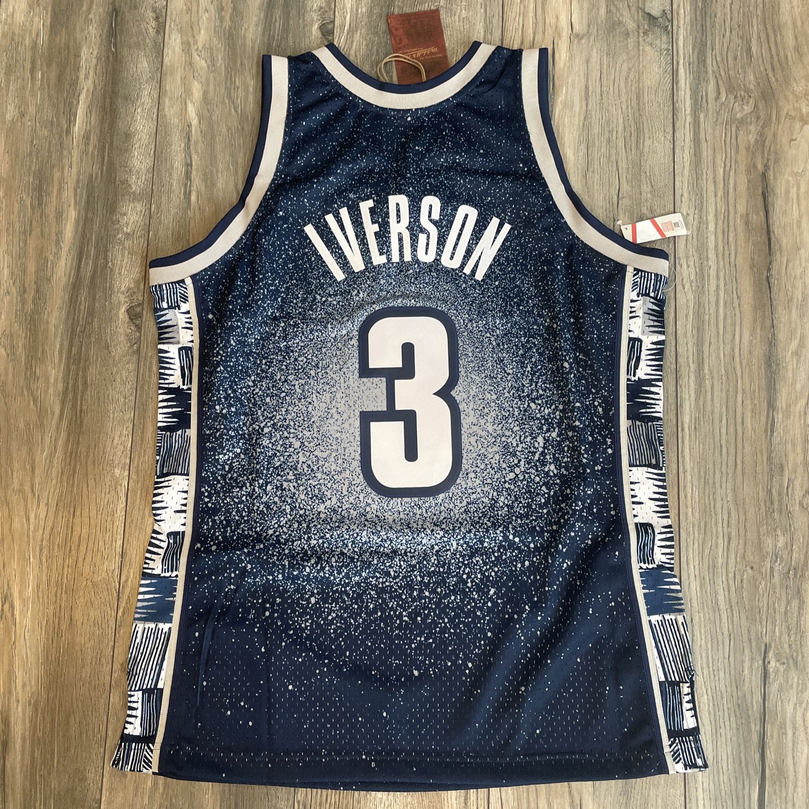 Mitchell & Ness Allen Iverson Georgetown Gradient Swingman Jersey Large New  for Sale in Stamford, CT - OfferUp