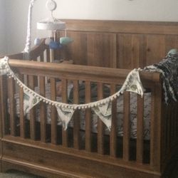 Solid Oak Crib