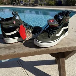 Vans Shoes Green Color