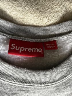 Supreme Box Logo Crewneck (FW15) Heather Grey