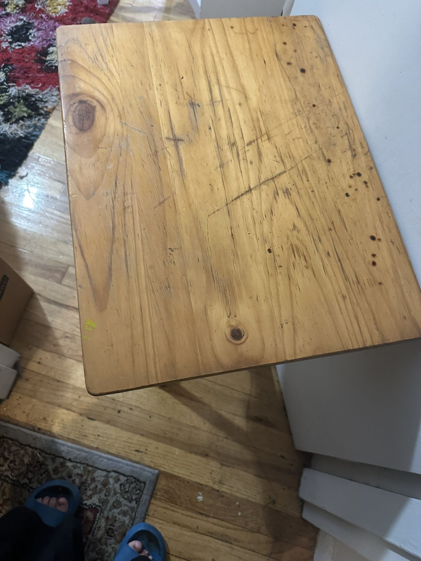 Wood Folding Table In Good Condition 