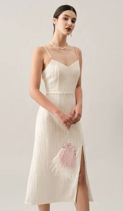 Pearl Strap Midi Dress
