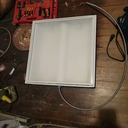2x2 Hanging Fluorescent ceiling light (does not Include Bulbs)