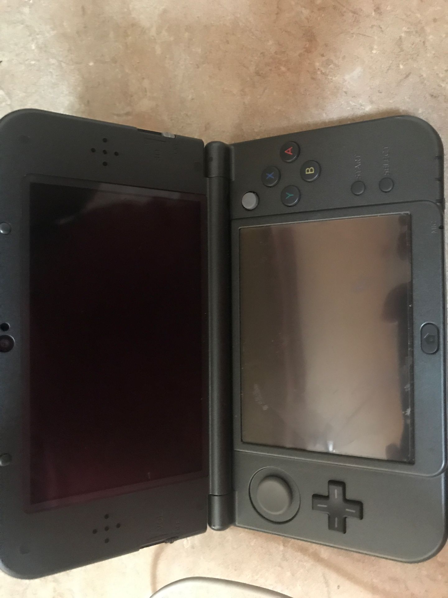 Nintendo 3DS XL with case and several games