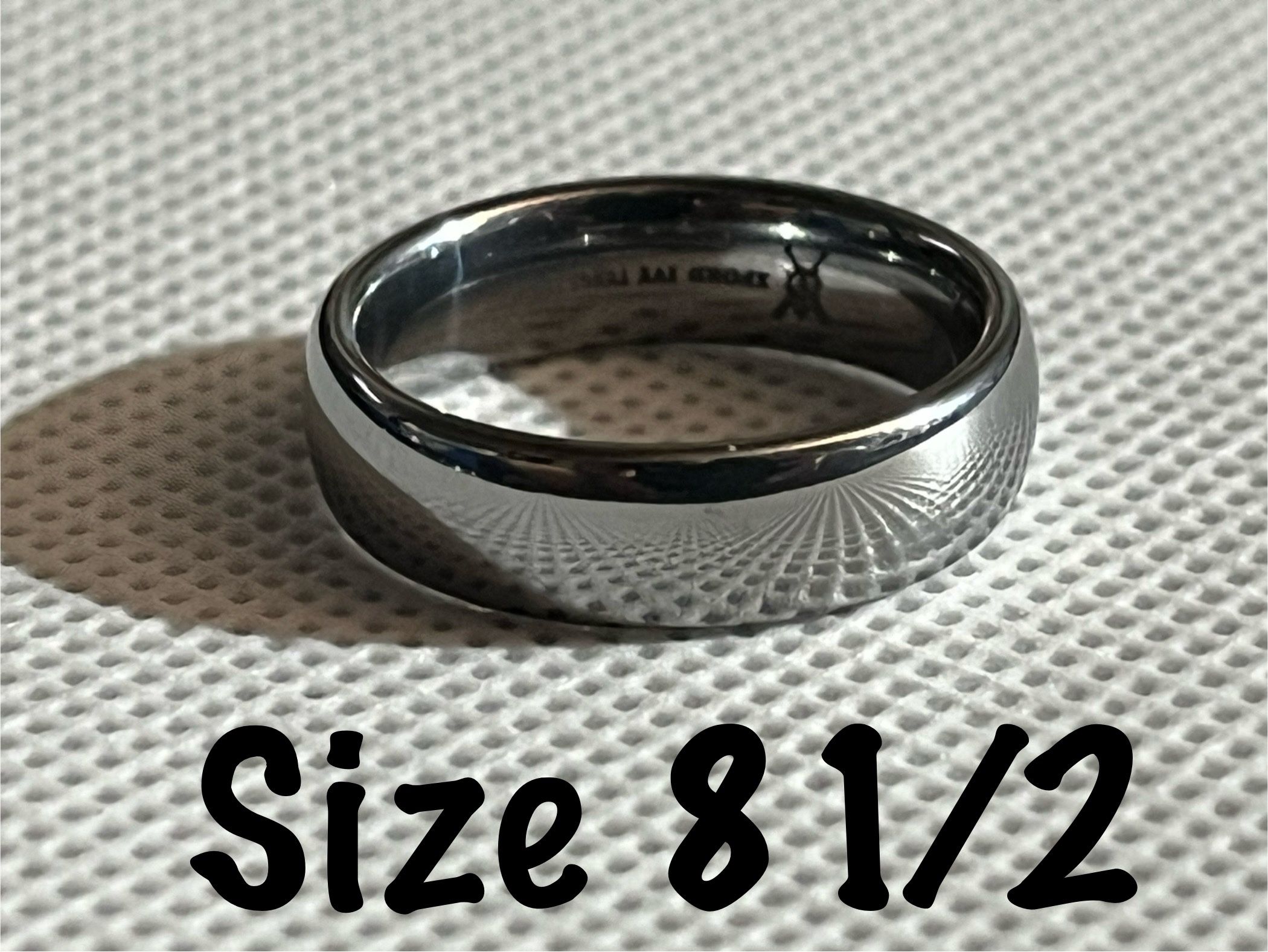 Silver Colored Oxford Ivy Tungsten Carbide Ring