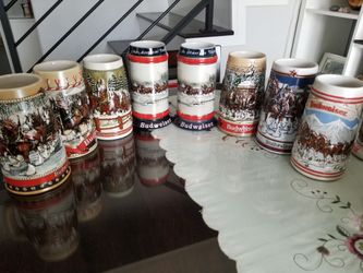 Collectible Budweiser beer Stein / mugs