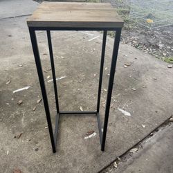 Wood and Metal Side Table 