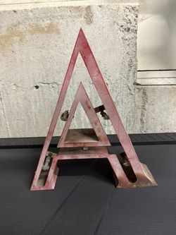 Vintage Metal Initial A