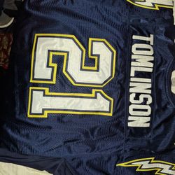 Vintage chargers,  reebox, game jersey, authentic size fifty four