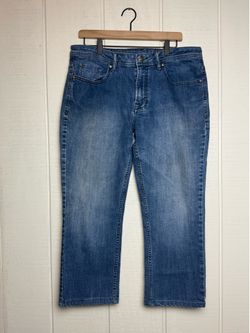 Buffalo David Bitton Jackson X Men's 34x30 Straight Stretch Medium Denim Jeans