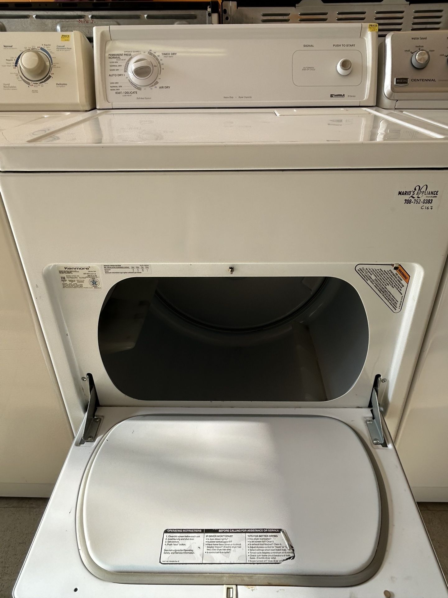 Kenmore Gas Dryer With Warranty Washers & Dryers