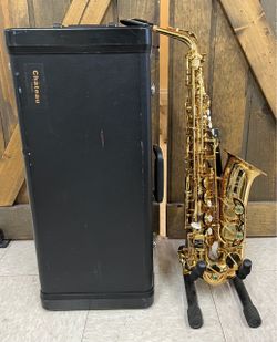 CHATEAU Series CAS-22GL Gold Plated Alto Saxaphone Student Model In Hard Case *6858