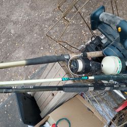 Fishing Poles And Tools