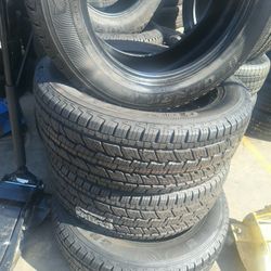 LT 275/60/20/ GOODYEAR $ 380  SEMI NEW FOUR TIRES 